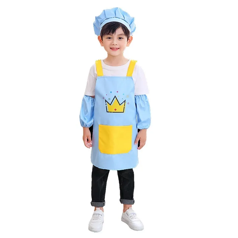 3pc Children Kitchen Apron Set - Kitchen Baking Drawing 评论和价格