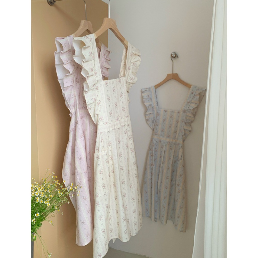 Sleeveless Floral Cotton Women - Kitchen Baking Drawing 评论和价格