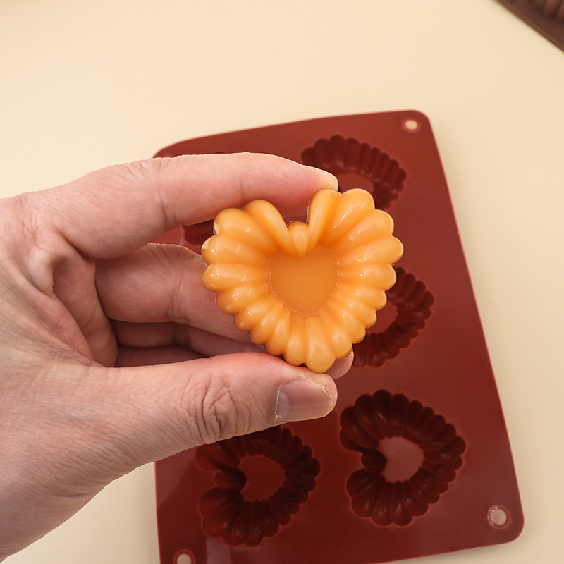 Heart-shaped Silicone Chocolat - Kitchen Baking Molds 评论和价格