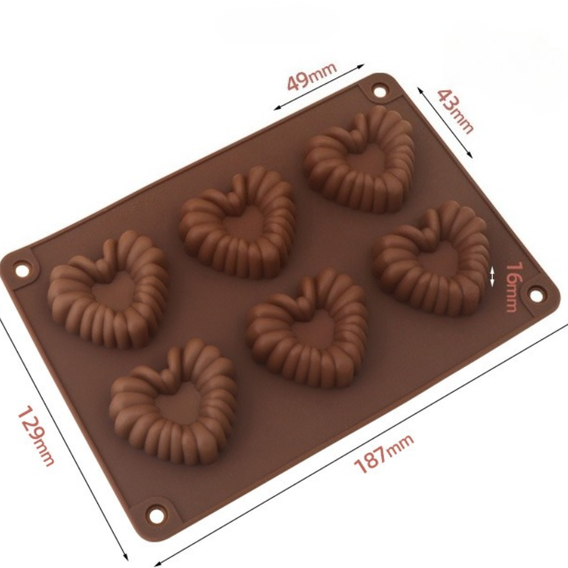Heart-shaped Silicone Chocolat - Kitchen Baking Molds 评论和价格