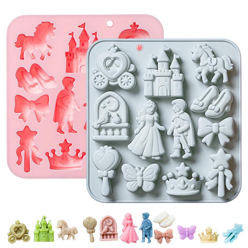 12 Cavity Prince, Princess Sil - Kitchen Baking Molds 评论和价格