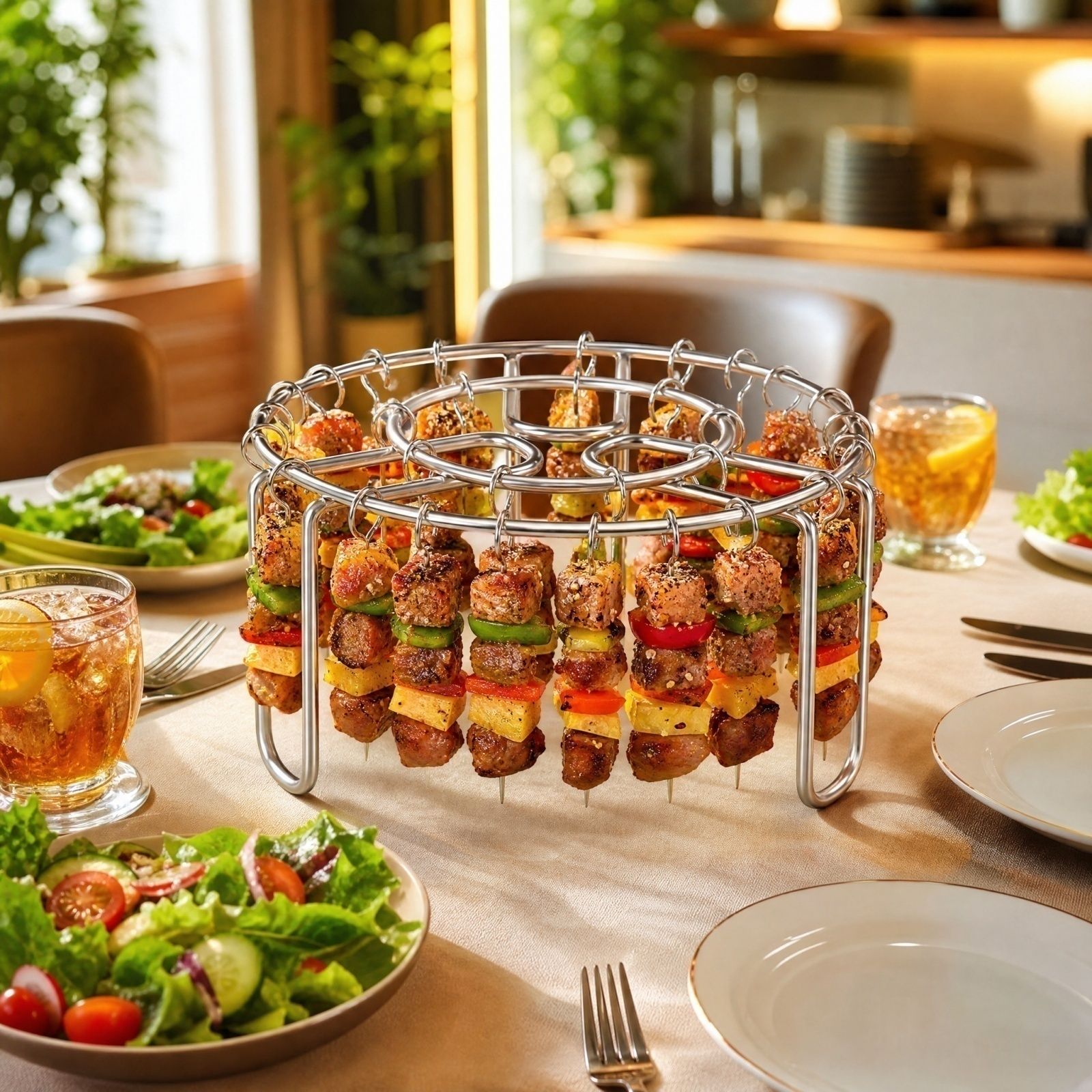 Kitchen Air Fryer Skewer Rack  - Kitchen Baking Utensils 评论和价格