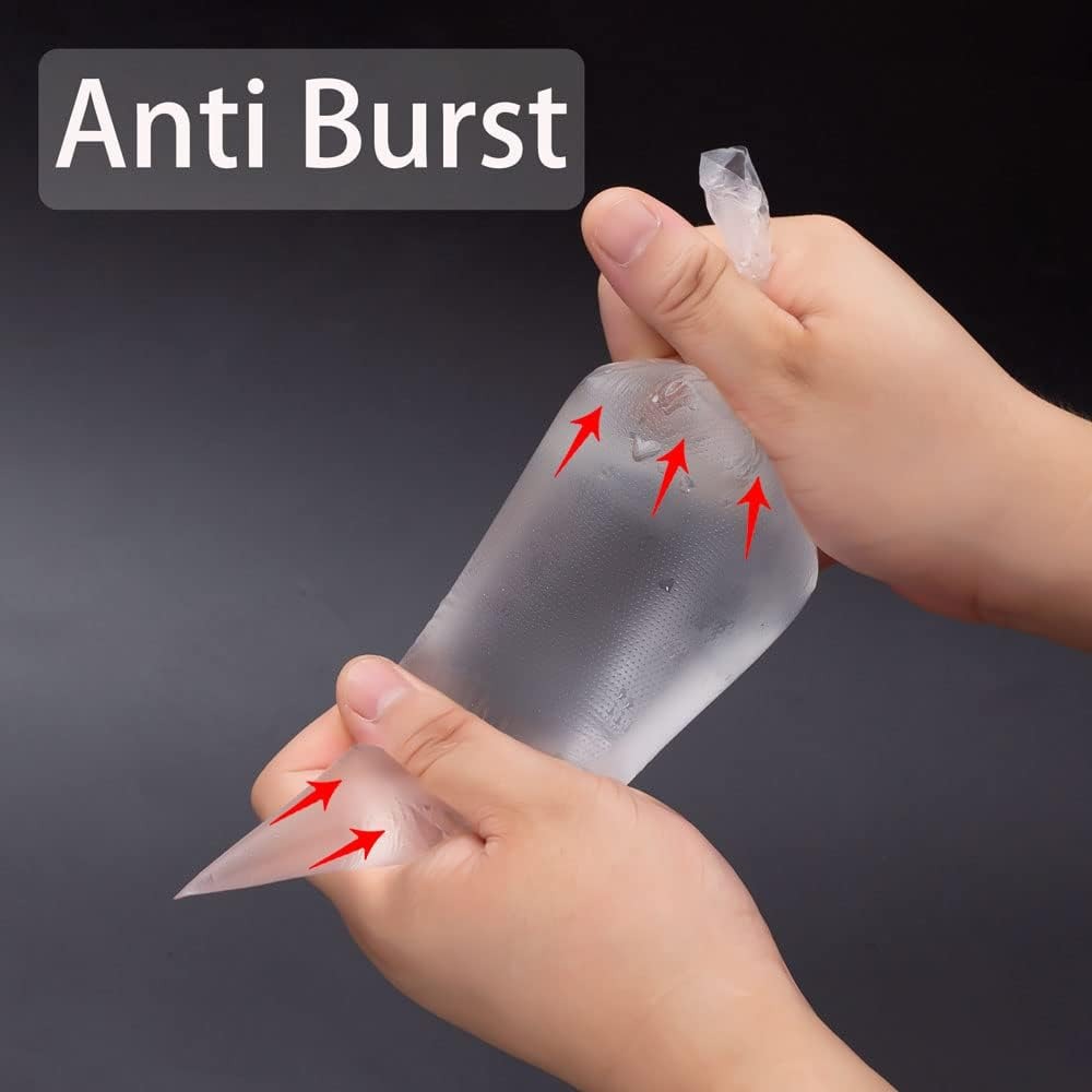 100 Pcs Disposable Pastry Bags - Decorating Tip Set 评论和价格