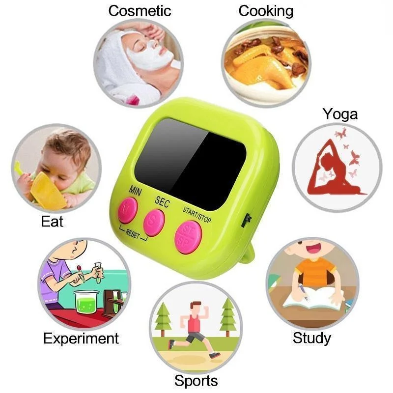 Mini Digital Kitchen Timer Big - Kitchen Baking Game 评论和价格