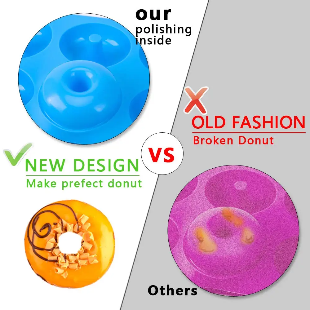 6 Holes Silicone Donut Mold Ba - Kitchen Baking Utensils 评论和价格