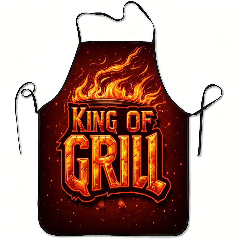 1 Piece of Bbq King Apron, Bbq - Kitchen Baking Gift Ideas 评论和价格