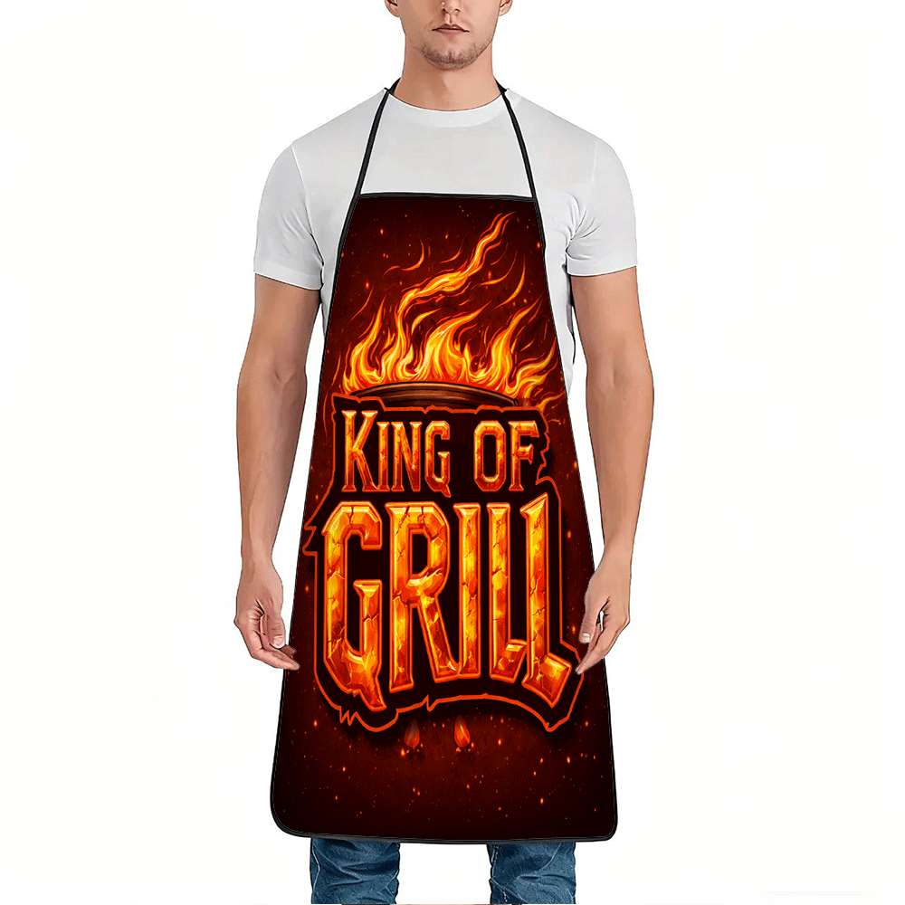 1 Piece of Bbq King Apron, Bbq - Kitchen Baking Gift Ideas 评论和价格