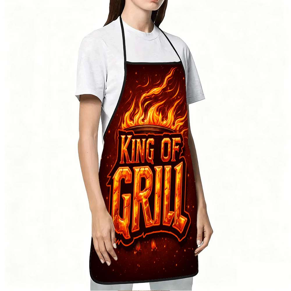 1 Piece of Bbq King Apron, Bbq - Kitchen Baking Gift Ideas 评论和价格