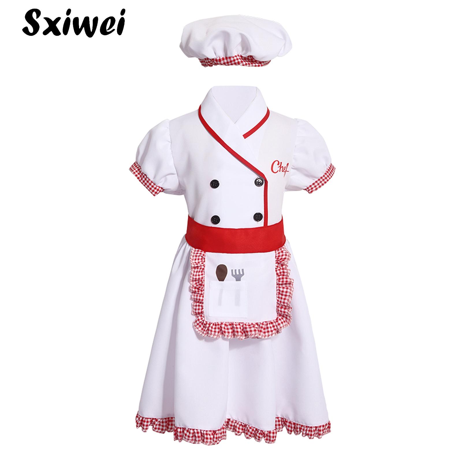 Boys Girl Chef Costume Uniform - Cooking Chef Xl 评论和价格
