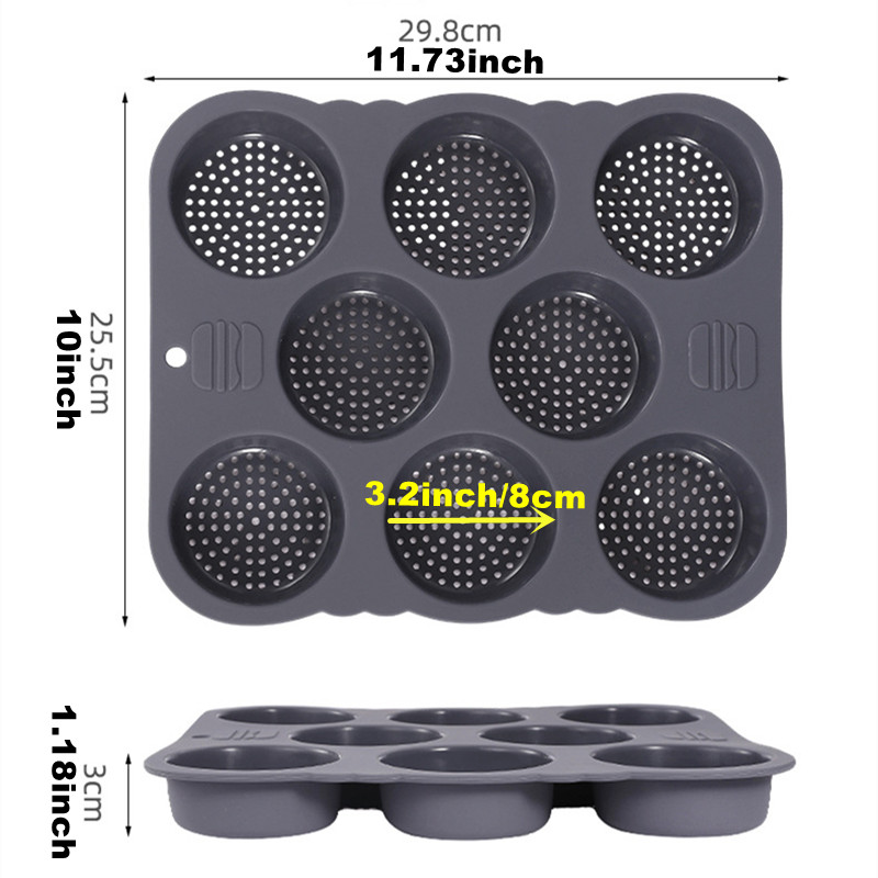 Hamburger Bun Mold Non-Stick F - Kitchen Baking Utensils 评论和价格