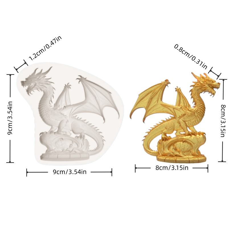 High-Precision Fantasy Dragon- - Kitchen Baking Molds 评论和价格
