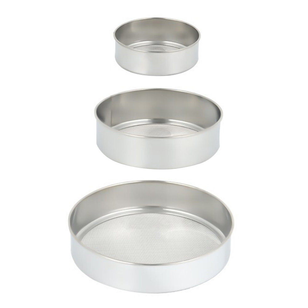 3Pcs Stainless Steel Flour Sif - Kitchen Baking Utensils 评论和价格