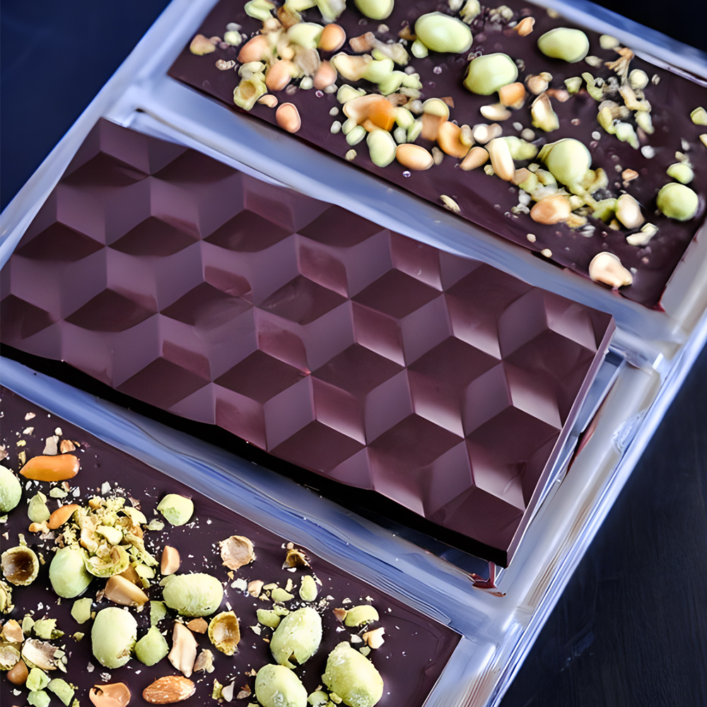 Hard Rhombus Grid Prism Chocol - Kitchen Baking Molds 评论和价格