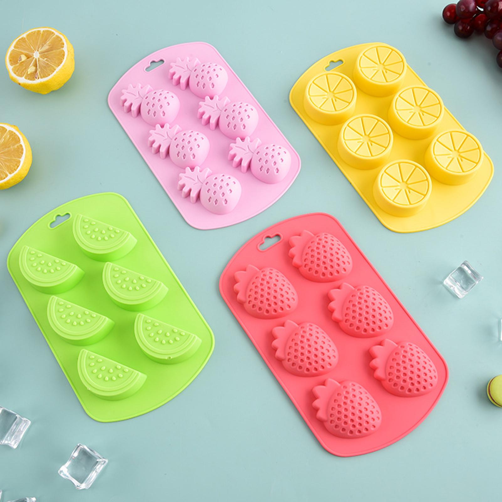 6 Cavity Fruit Shaped Silicone - Kitchen Baking Molds 评论和价格