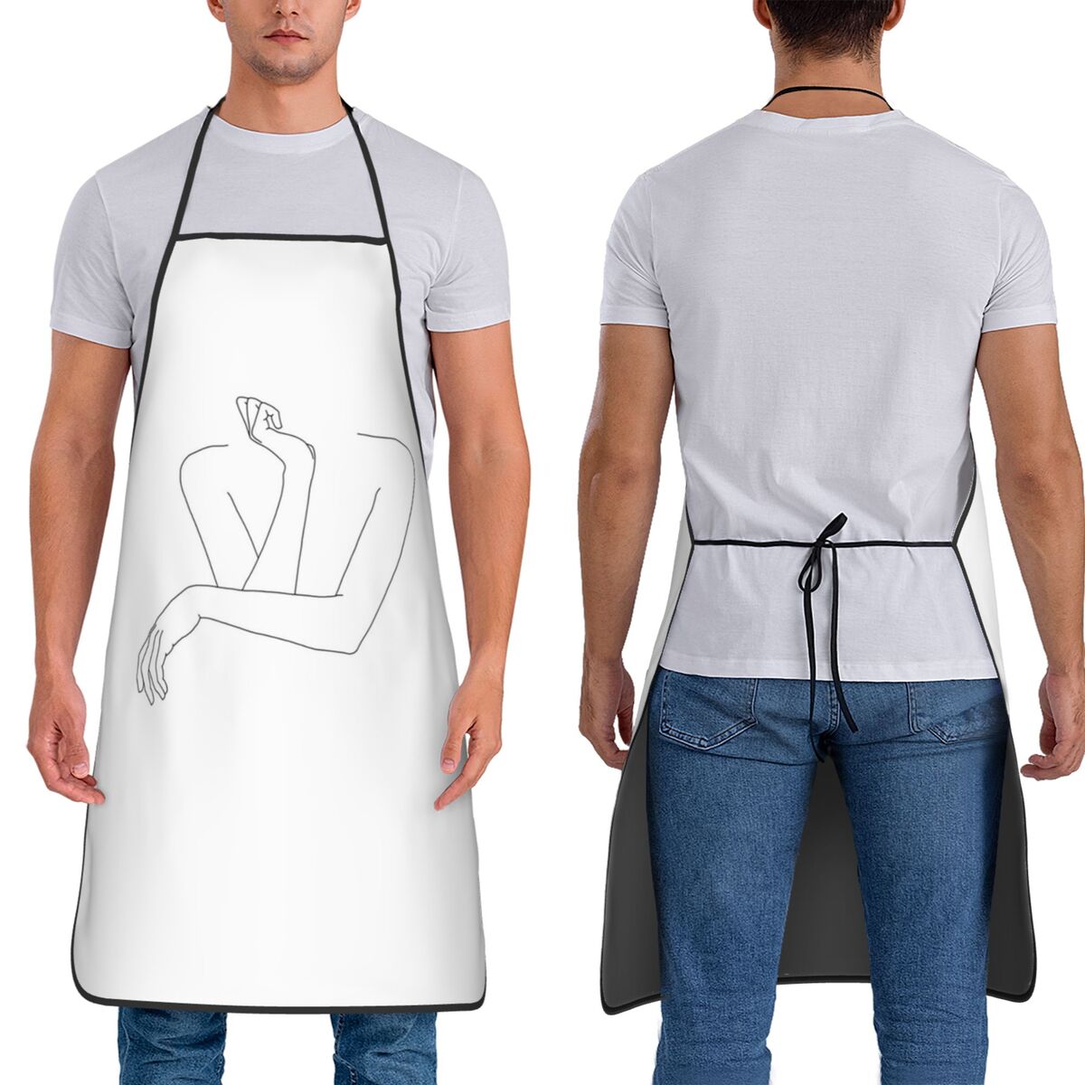 Folded Arms Line Drawing - Ann - Kitchen Baking Drawing 评论和价格
