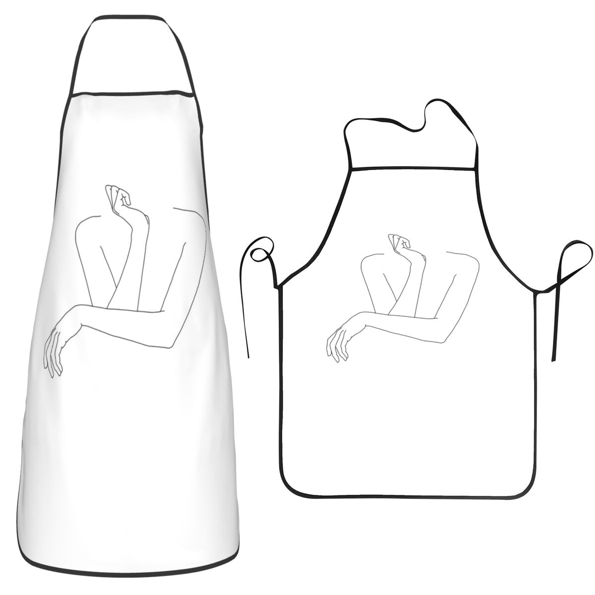Folded Arms Line Drawing - Ann - Kitchen Baking Drawing 评论和价格
