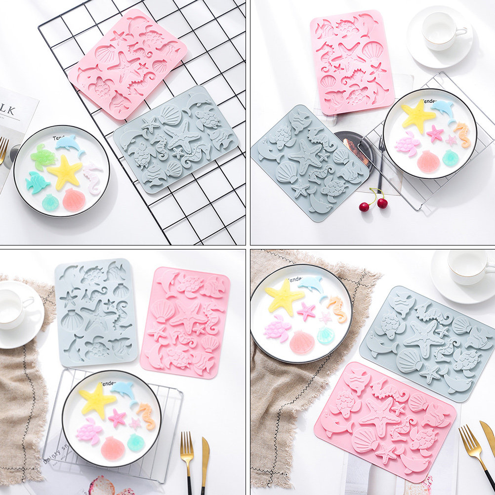 2Pcs Food Safe Silicone Marine - Kitchen Baking Molds 评论和价格