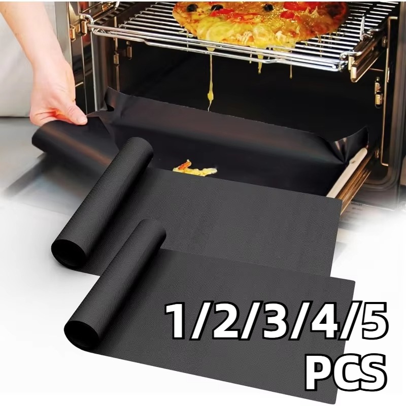 1/2/3/4/5PCS Black BBQ Grill M - Kitchen Baking Mat 评论和价格