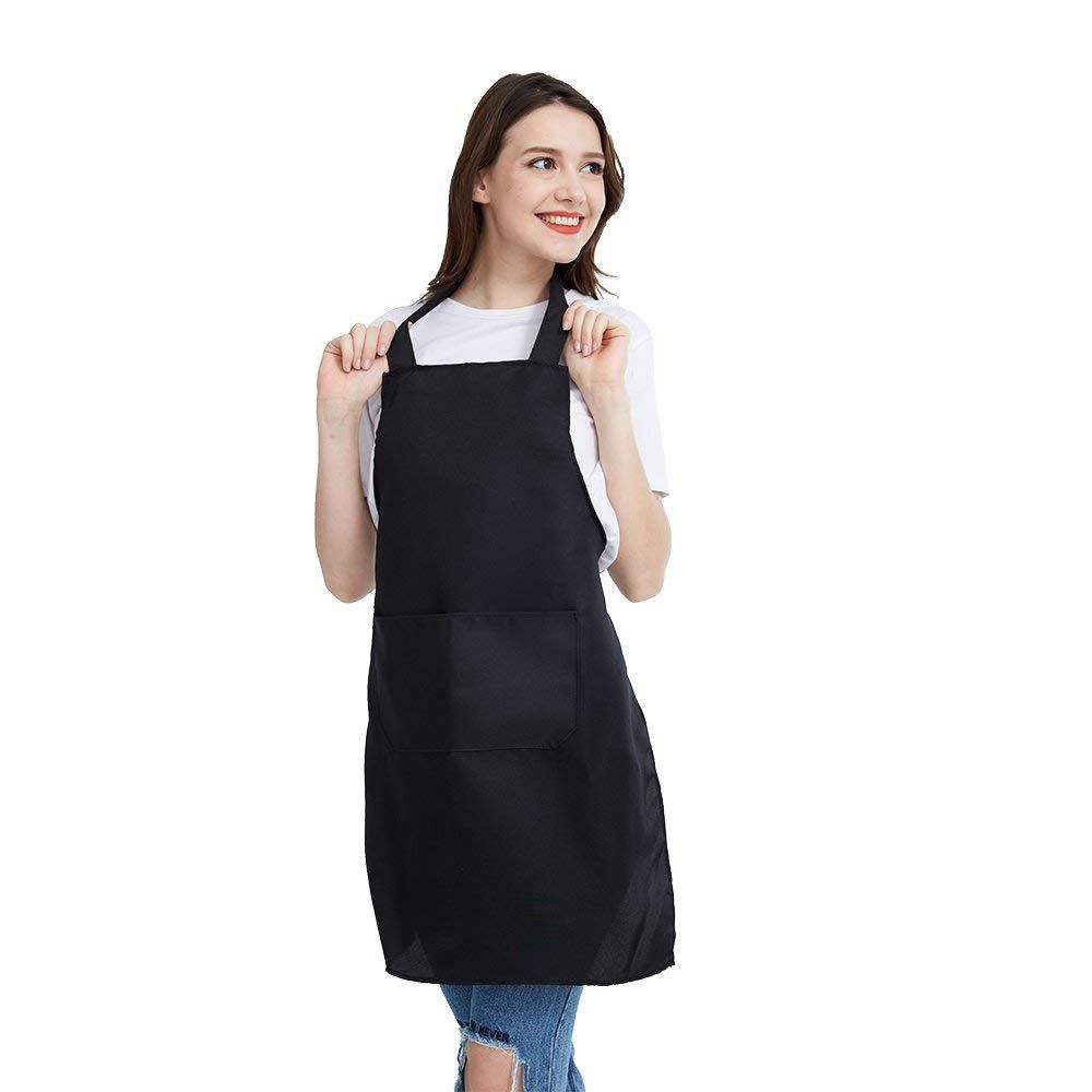 12 Pack Bib Apron - Unisex Bla - Kitchen Baking Drawing 评论和价格