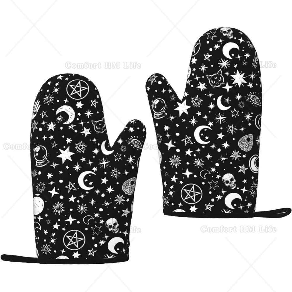 Witch Cat Silicone Oven Mitts  - Kitchen Witch Baking 评论和价格