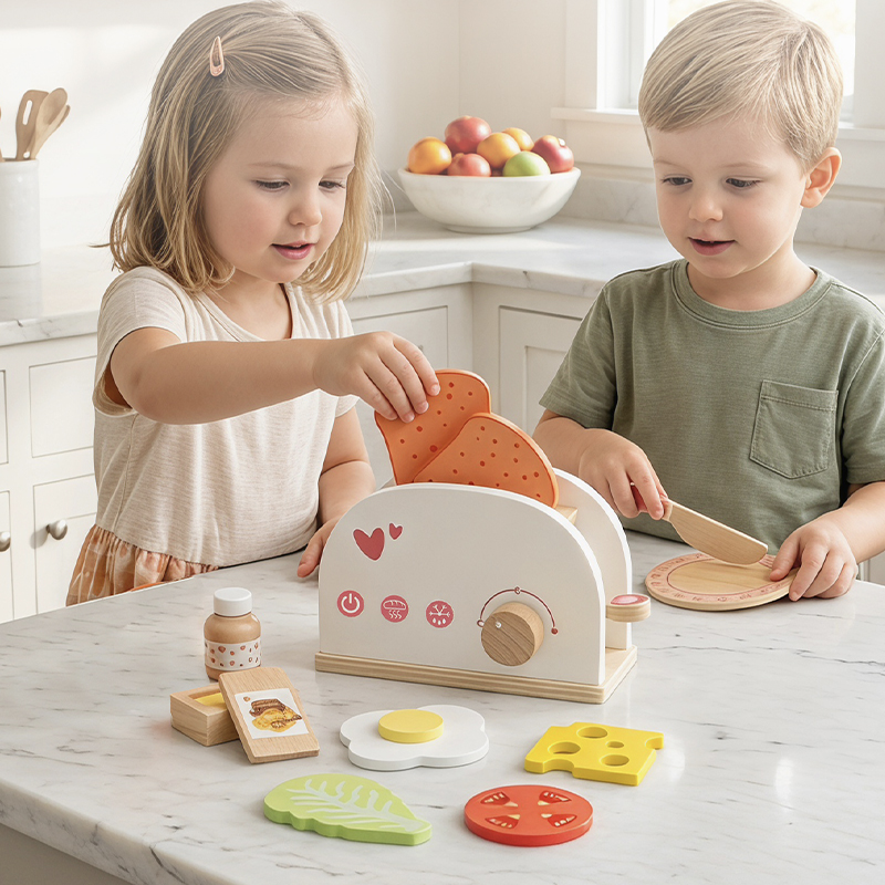 Pretend Play Wooden Kitchen Se - Kitchen Baking Game 评论和价格