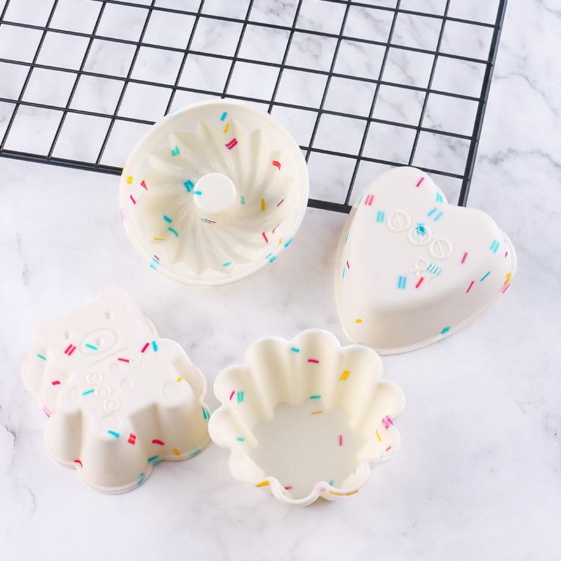 4pcs Colored Silicone Cake Cup - Kitchen Baking Utensils 评论和价格