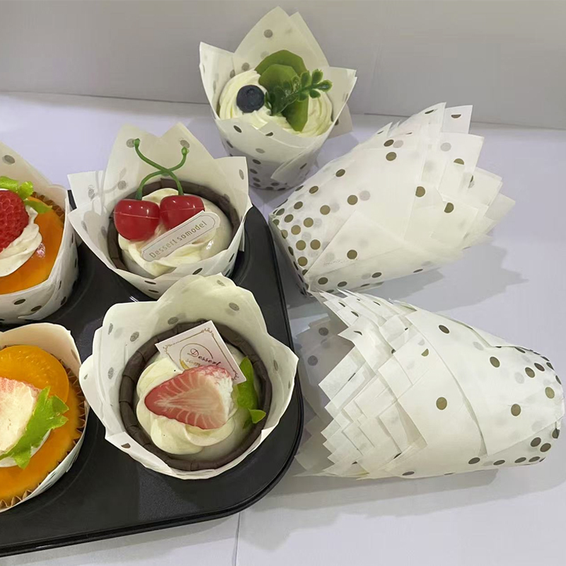 50Pcs/100Pcs Gold Dot Tulip Ca - Kitchen Baking Mat 评论和价格