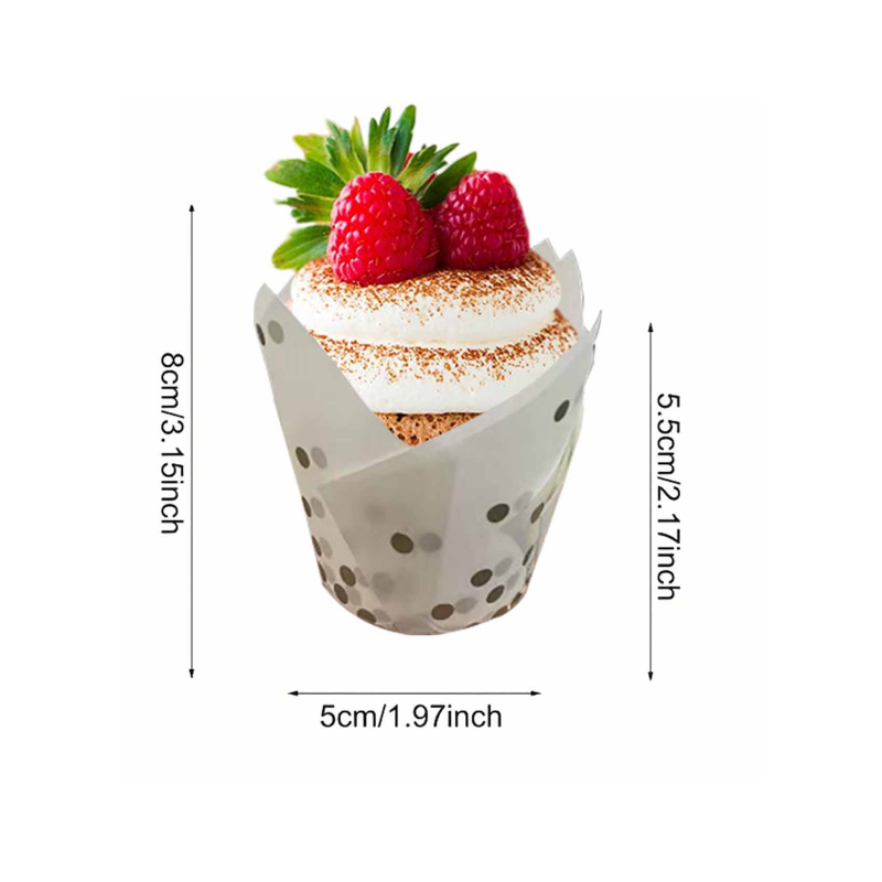 50Pcs/100Pcs Gold Dot Tulip Ca - Kitchen Baking Mat 评论和价格